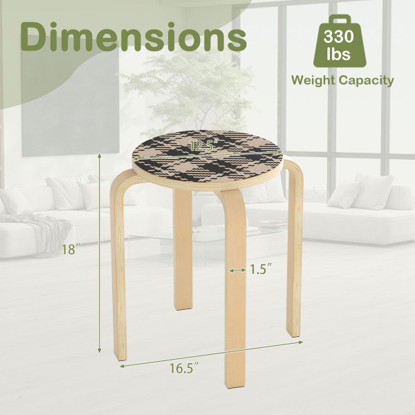 Round Stacking Stool (4-Pack) product image
