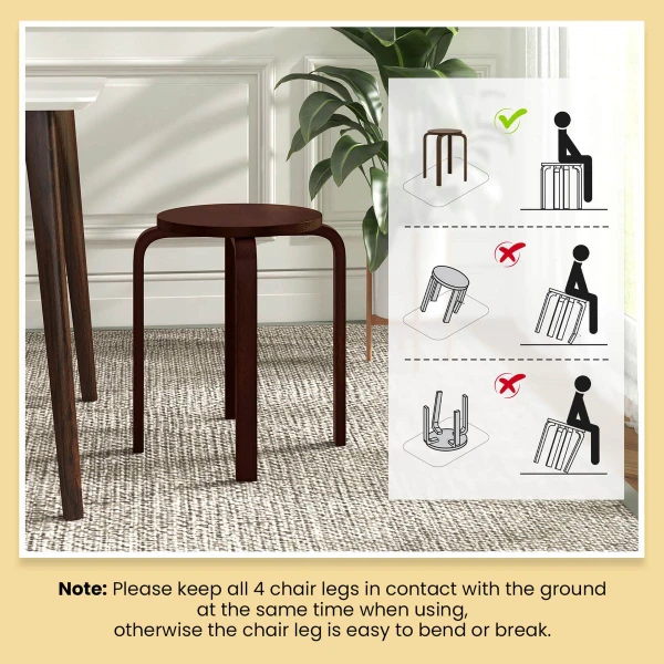 Round Stacking Stool (4-Pack) product image