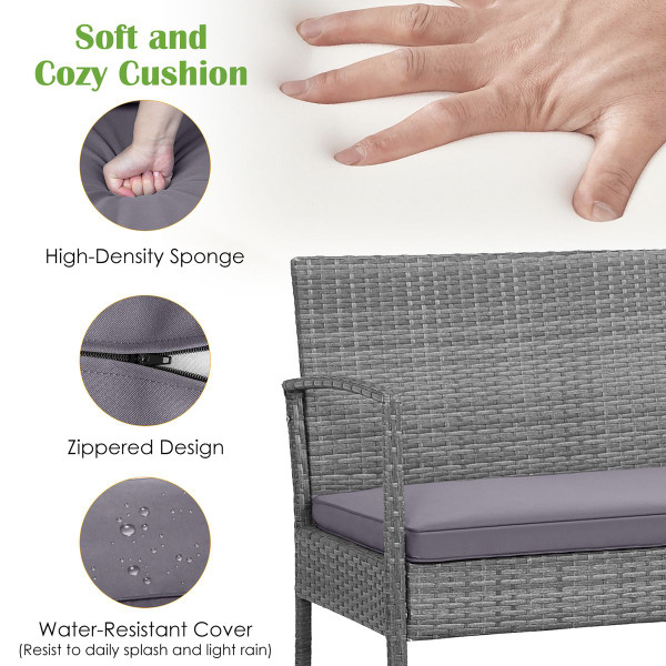 Cushioned Patio Rattan Furniture (8 Piece Set) product image