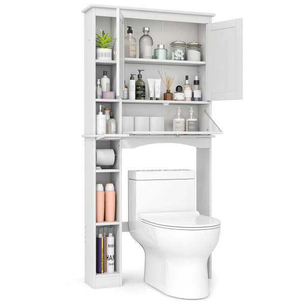 Over the Toilet Storage Cabinet with Toilet Paper Holder product image