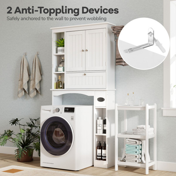 Over the Toilet Storage Cabinet with Toilet Paper Holder product image