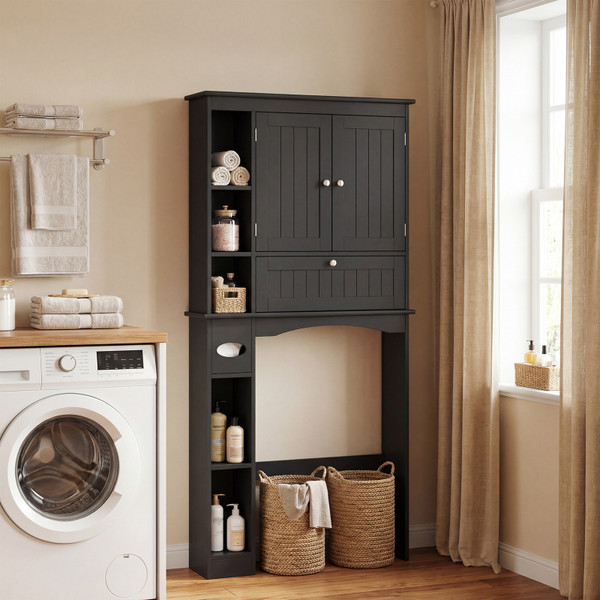 Over the Toilet Storage Cabinet with Toilet Paper Holder product image