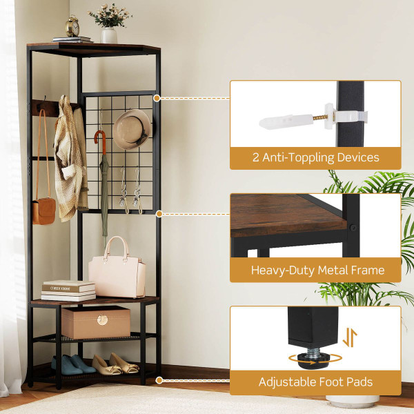 Corner Freestanding Coat Rack  product image