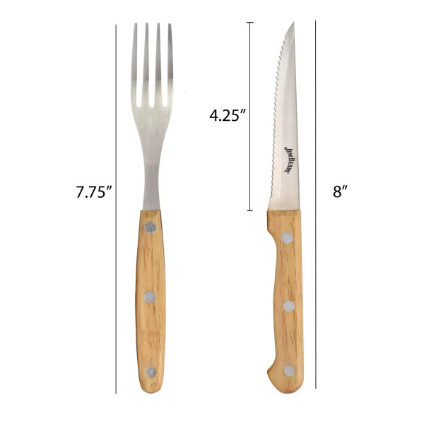 Jim Beam Steak Knife and Fork Set (8 Pieces) product image