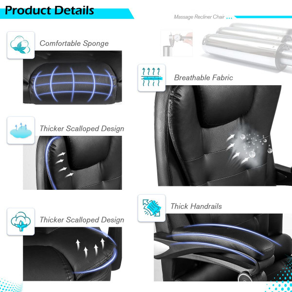 Ergonomic Reclining Office Chair with Optional Footrest product image