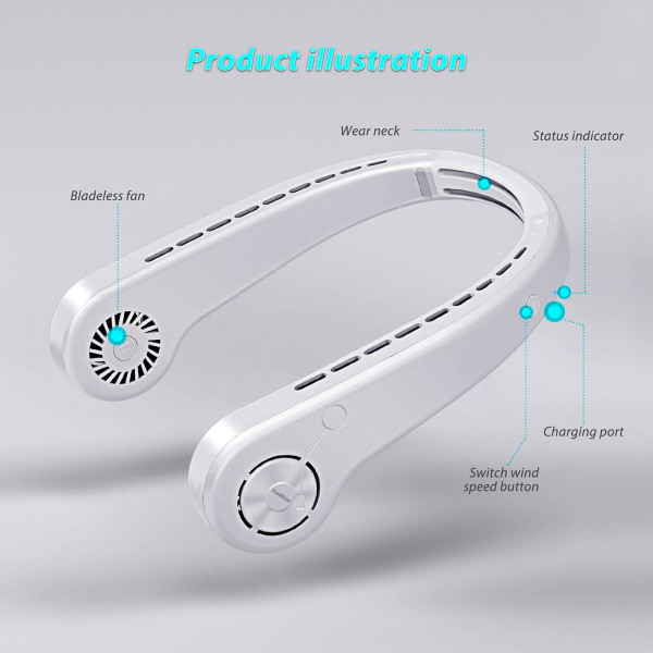 UseeShine Portable Neck Fan product image