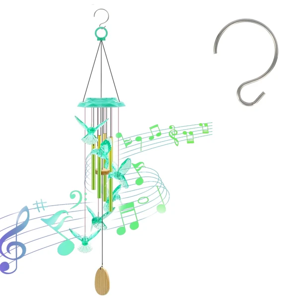 Solar Color-Changing Wind Chime product image