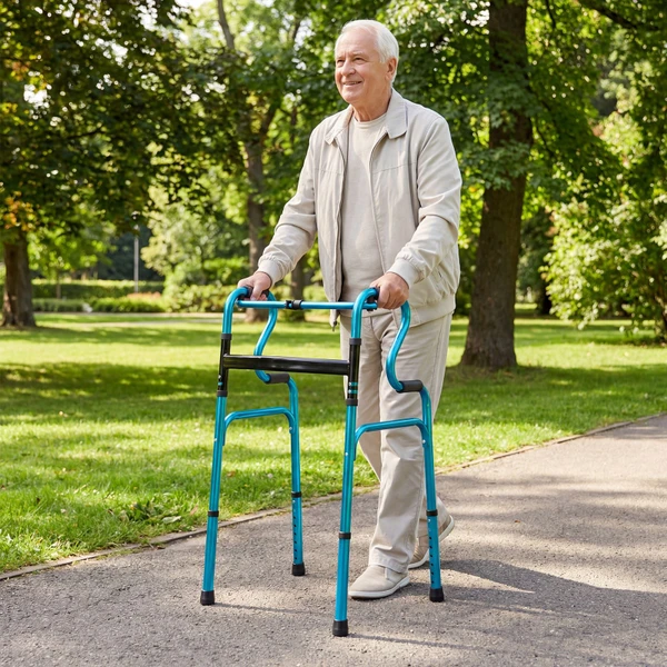 One-button Folding Adjustable Height Walker product image