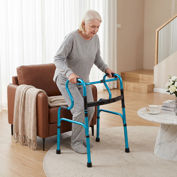 One-button Folding Adjustable Height Walker product image