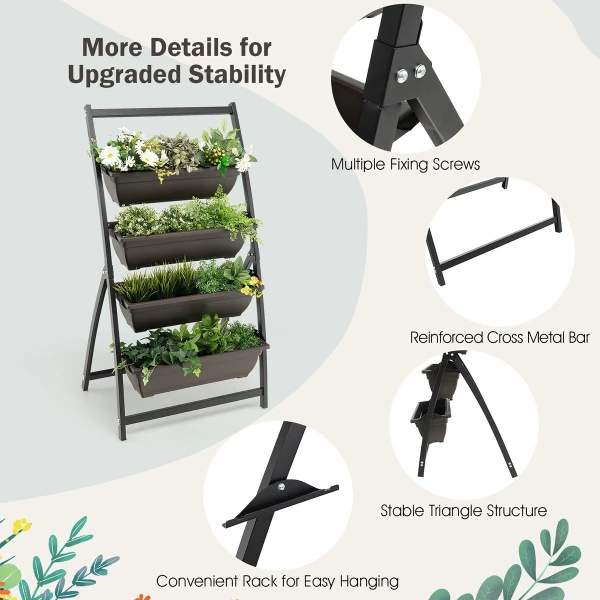 4-Tier Vertical Raised Garden Bed Planter (1- or 2-Pack) product image