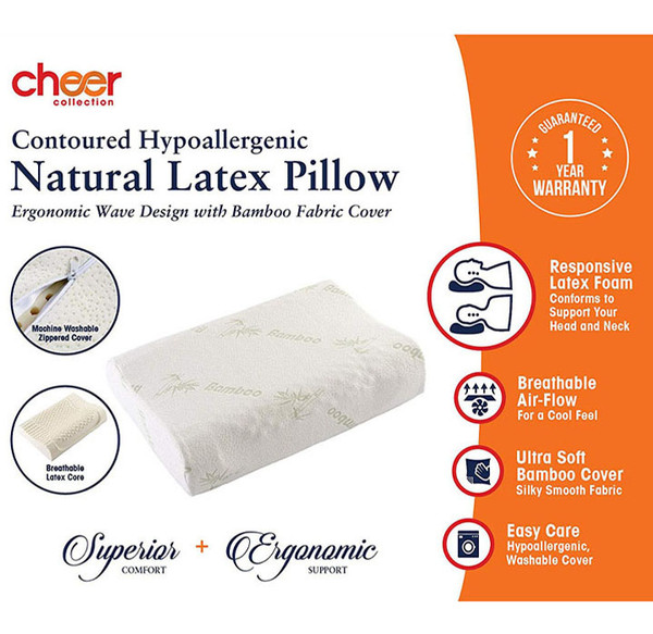 Cheer Collection Foam Pillow With Bamboo Cover product image