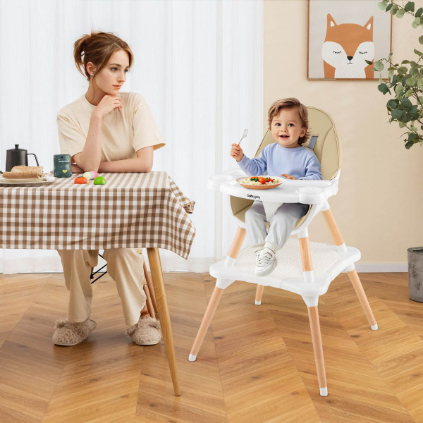 6-in-1 Infant Wooden Convertible High Chair  product image