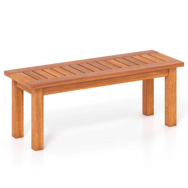 2-Person Outdoor Backless Bench With Slatted Top product image