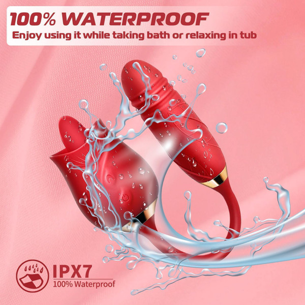 Rose-Shaped Handheld Clitoral Vibrator  product image