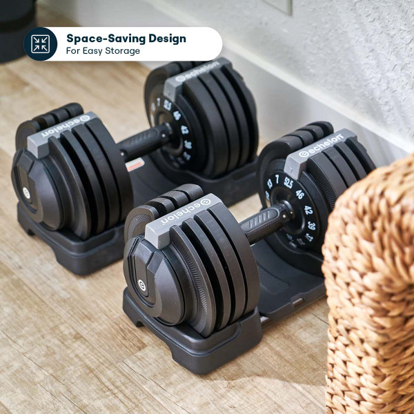 Echelon Strength Adjustable Dumbbells with Stand product image