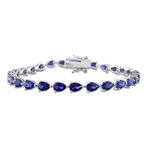 13.50 Carat (ctw) Lab-Created Blue Sapphire Bracelet  product image