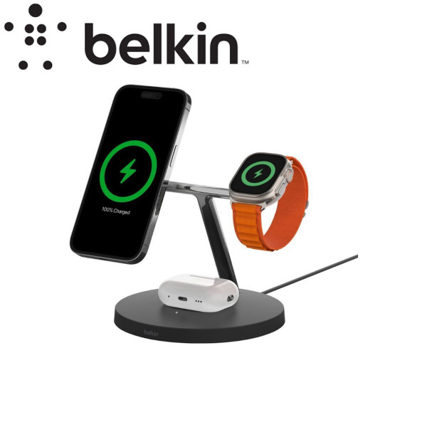 Belkin BoostCharge Pro 3-in-1 Wireless Charger with MagSafe product image