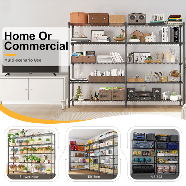5-Tier Steel Shelving Unit  product image