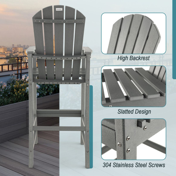 Outdoor HDPE Bar-Height Patio Chair  product image