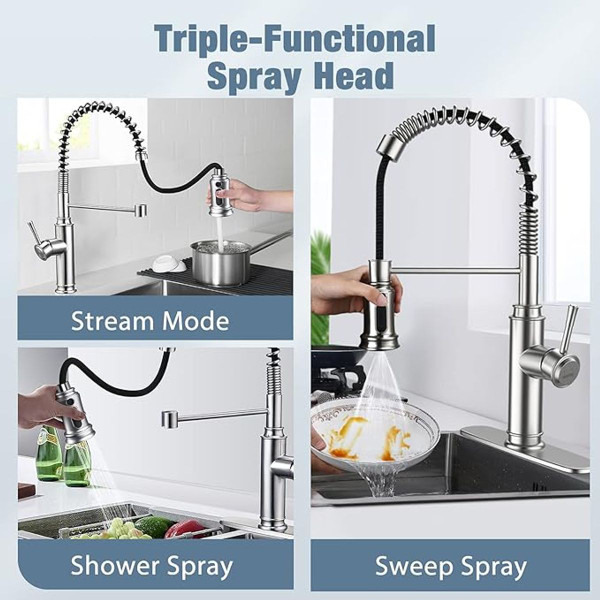 WaterSong Kitchen Sink Pull-Down Faucet product image