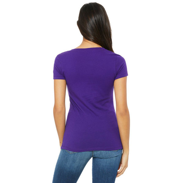 Bella Ladies' Short-Sleeve Deep V-Neck T-Shirt (Small) product image