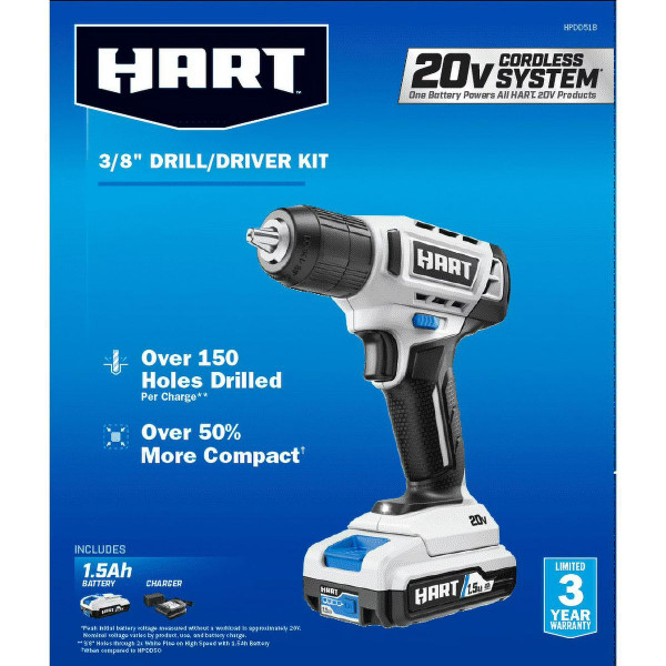 HART 20V 3/8” Drill, Driver Kit  product image