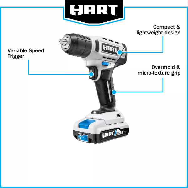 HART 20V 3/8” Drill, Driver Kit  product image