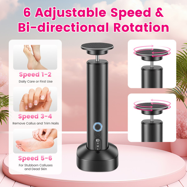 2-In-1 Electric Foot Callus Remover & Nail Grinder product image