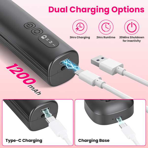 2-In-1 Electric Foot Callus Remover & Nail Grinder product image