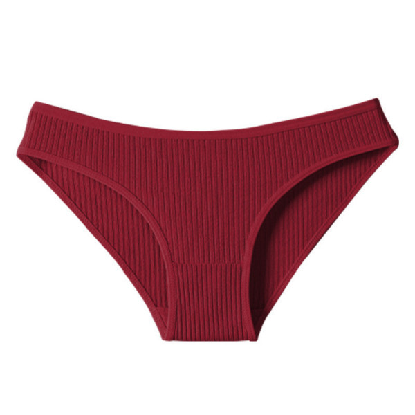 Women's Ribbed Low-Rise Underwear (6-Pack） product image