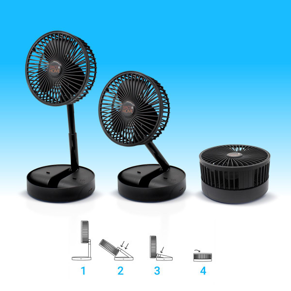 AuraChill 14" Rechargeable Adjustable Folding Fan product image