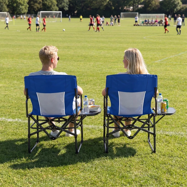 Folding Camping Chair with Side Table & Cup Holder (1-2 Pack) product image