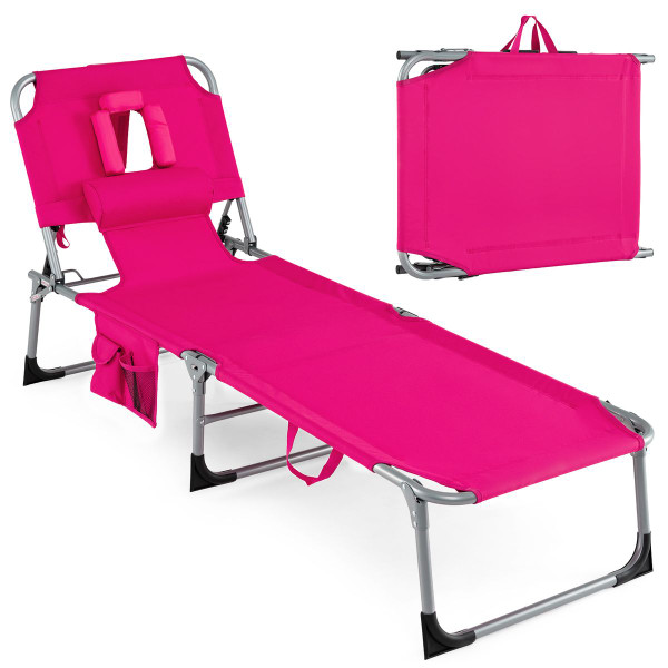 Portable Adjustable Chaise Lounge Tanning Chair product image