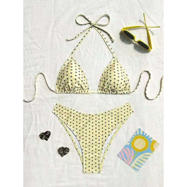 Polka Dot Triangle Bikini Set product image