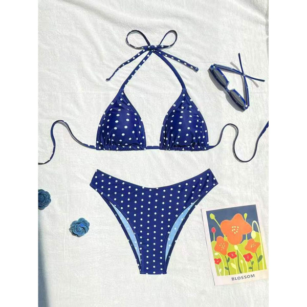 Polka Dot Triangle Bikini Set product image