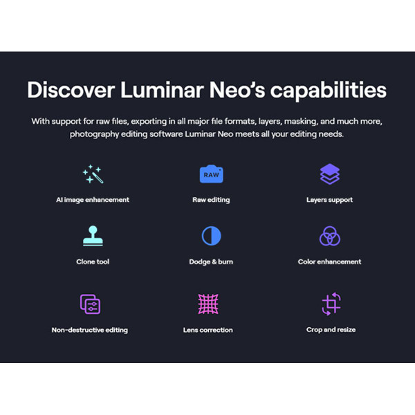 Award-Winning Luminar Neo A.I Technology Photo Editing (Full Version) product image
