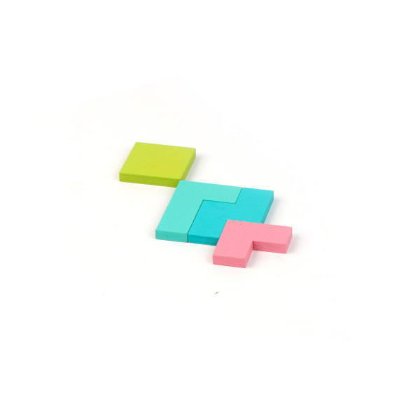 3-in-1 Tetris Tengram Wooden Board Learning Puzzle for Kids product image