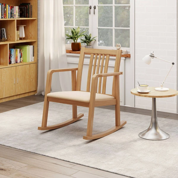 Rocking Chair with Cushioned Seat (1- or 2-Pack) product image