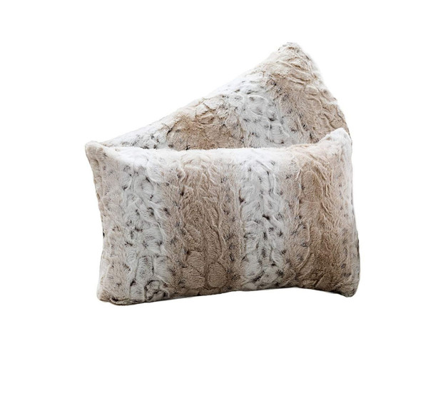 Super Soft Embossed Faux Fur Throw Pillows (Set of 2) product image