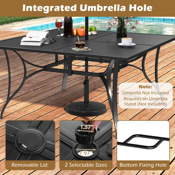 60” x 60” Square Patio Dining Table for 8 product image