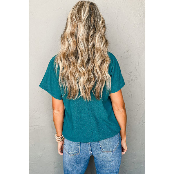 Emerson Crinkled V Neck Wide Sleeve T-Shirt product image