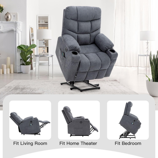  Power Lift Recliner with Heated Vibration Massage product image
