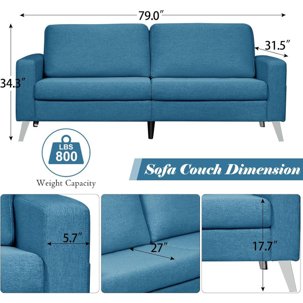 79" 2-Seater Oversized Loveseat product image