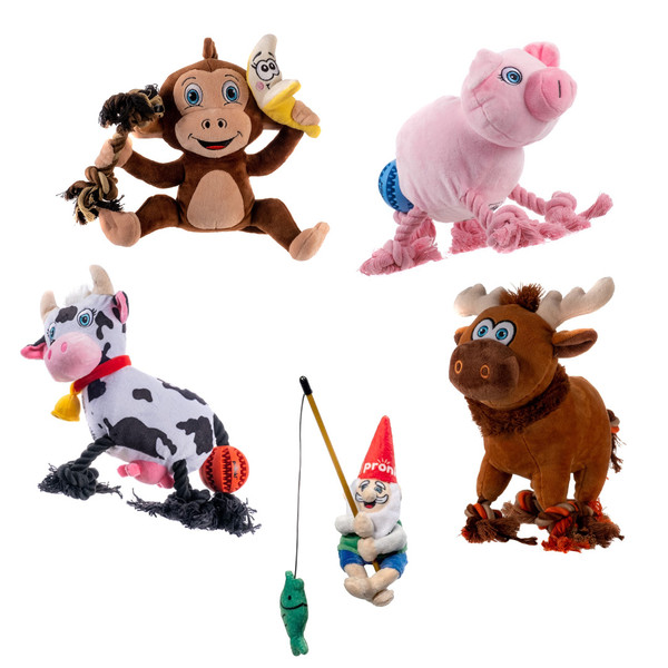 Pronk! Pets Squeaky Dog Toys (5-Pack) product image