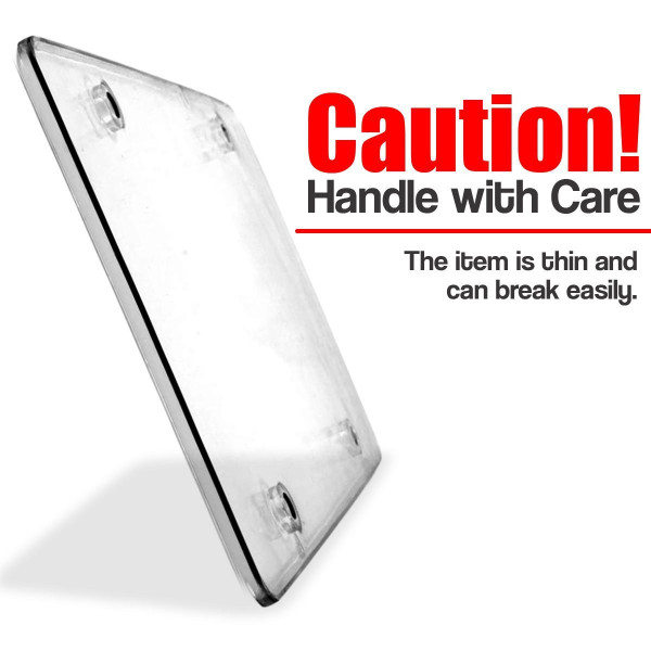 Zone Tech Clear License Plate Shields (2-Pack) product image