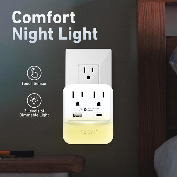 Multi Plug Wall Outlet Surge Protector product image