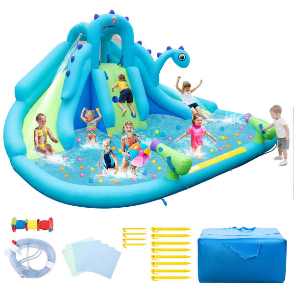 Inflatable Water Park with Dual Slides  product image