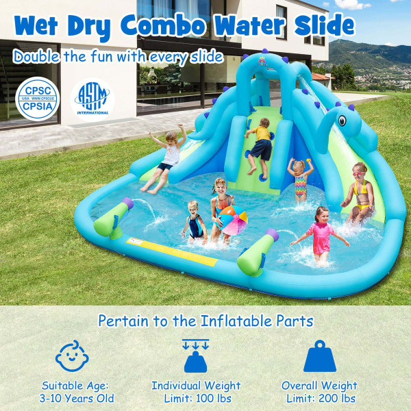 Inflatable Water Park with Dual Slides  product image