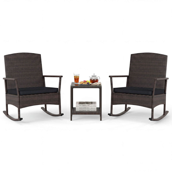 Wicker Patio Rocking Set (3-Pieces) product image