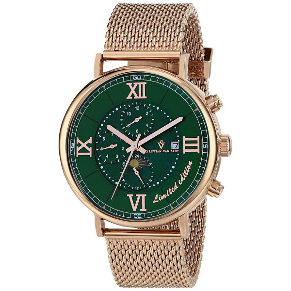 Christian Van Sant Men's Somptueuse LTD Green Dial Watch product image